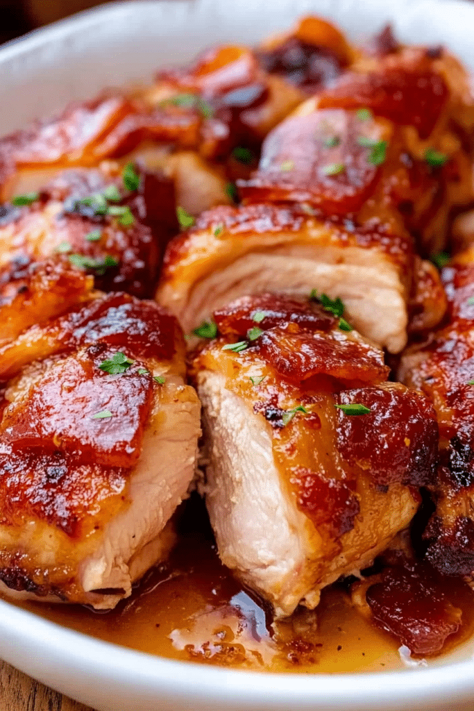 Bacon Brown Sugar Garlic Chicken