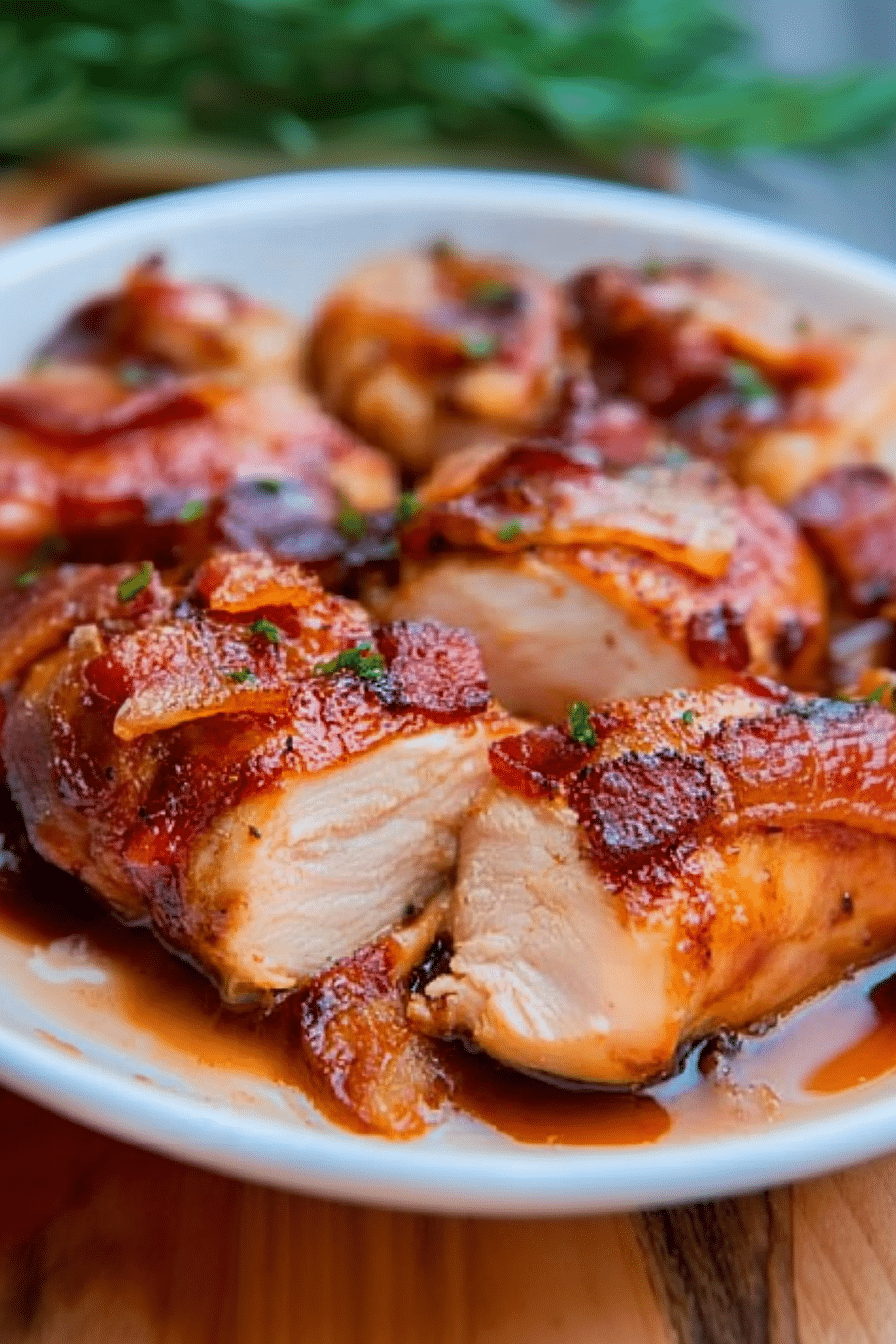 Bacon Brown Sugar Garlic Chicken