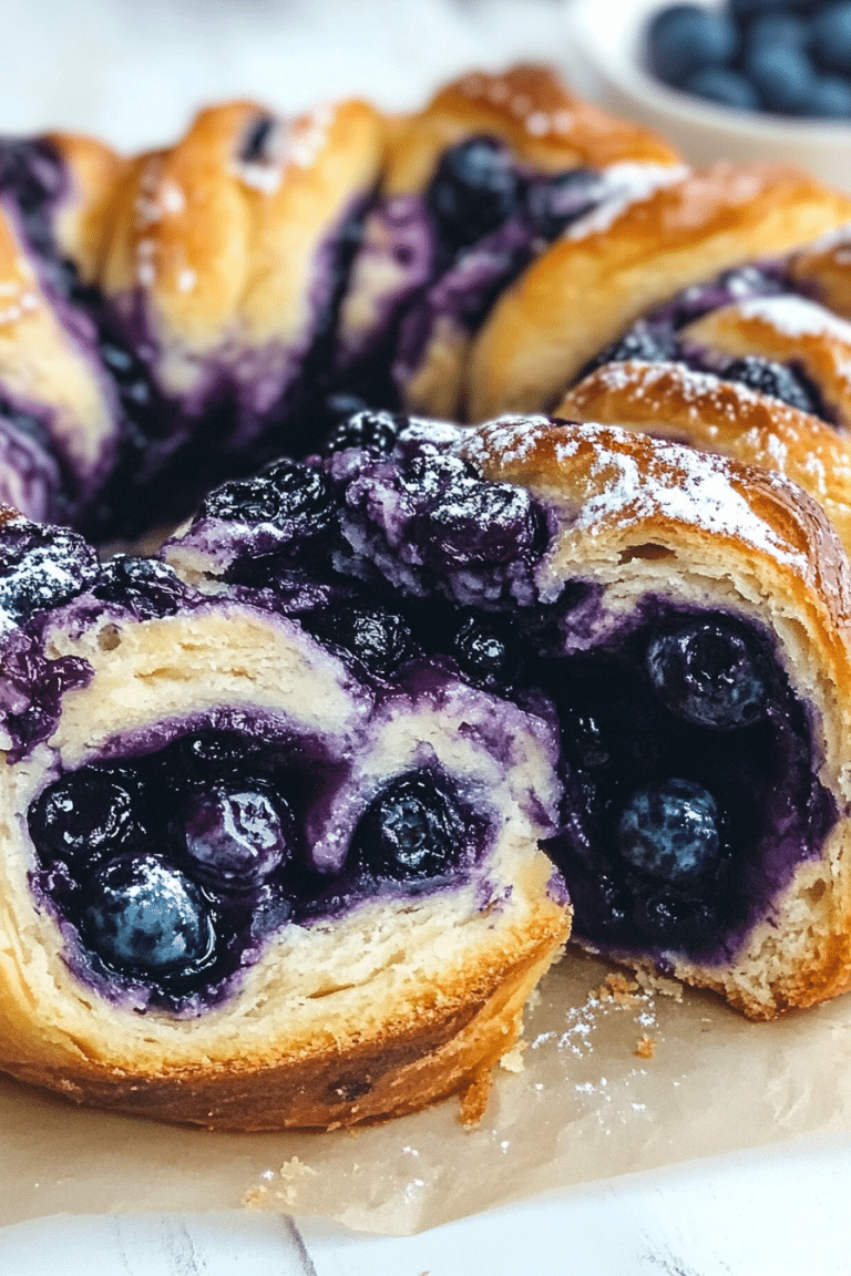 Blueberry Cream Cheese Babka