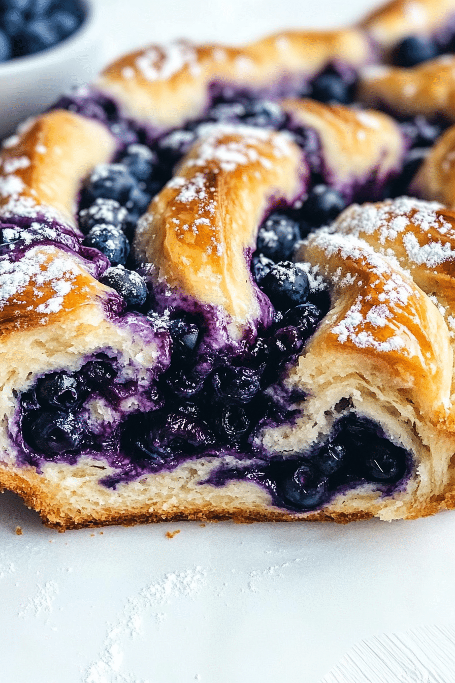 Blueberry Cream Cheese Babka