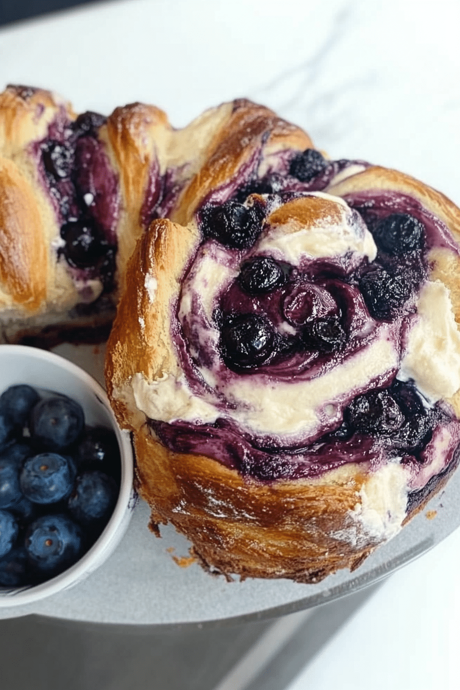 Blueberry Cream Cheese Babka