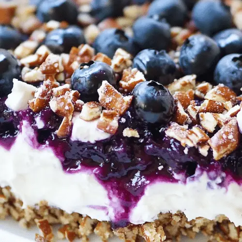 Blueberry Pretzel Salad