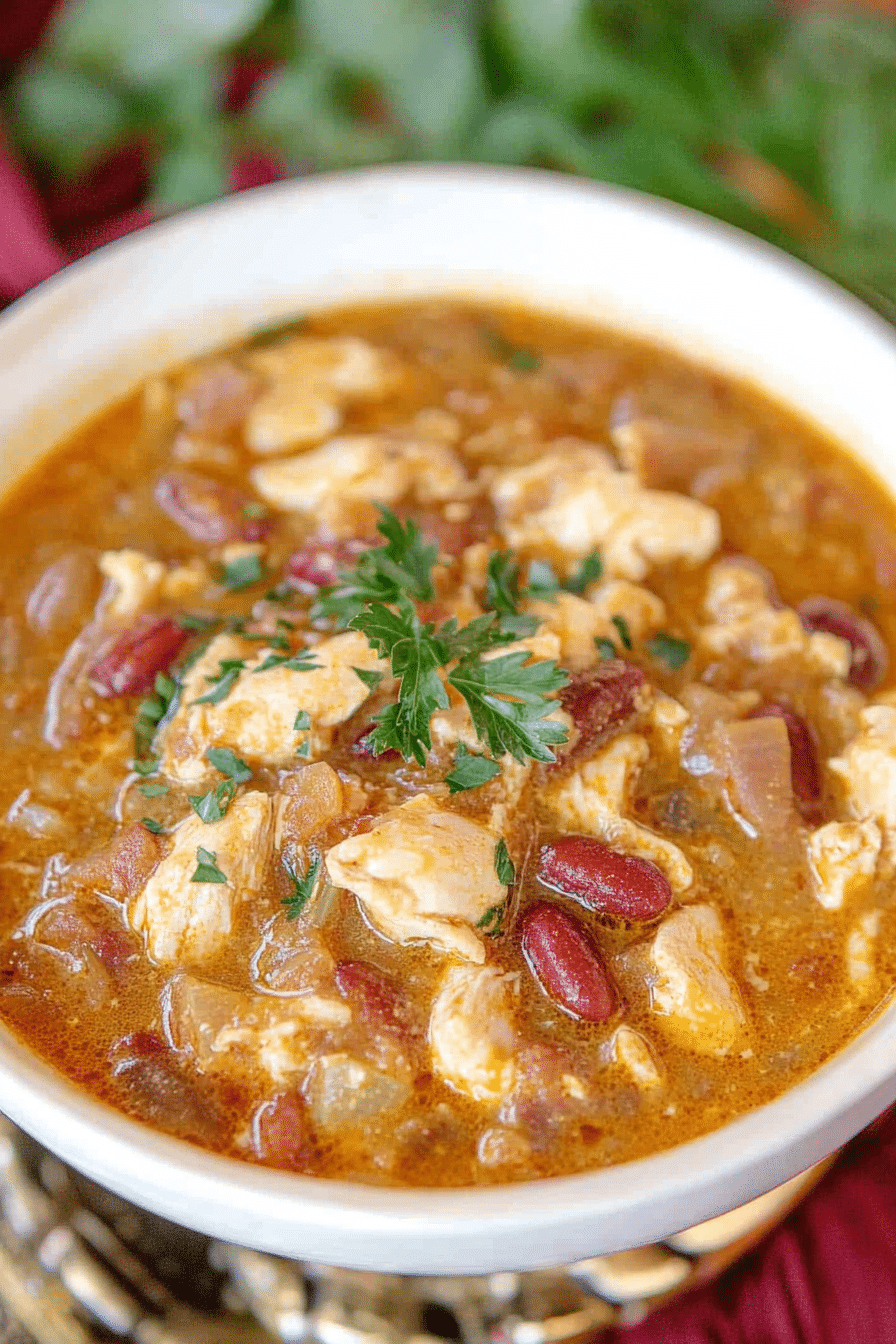 Cajun White Chicken Chili