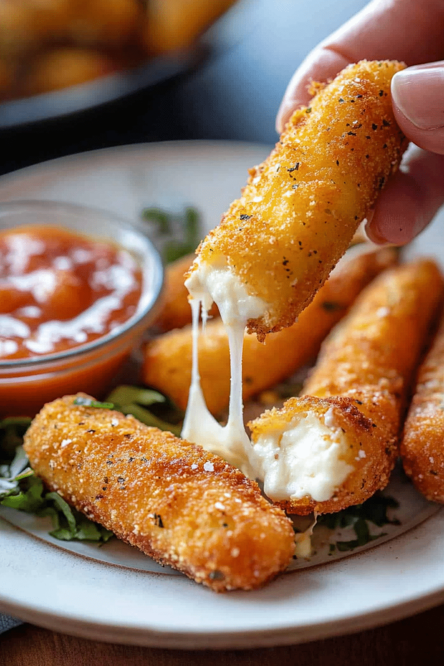 Crispy Mozzarella Sticks