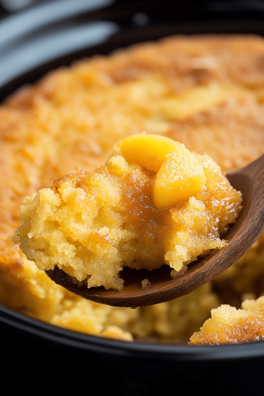 Crock Pot Apple Pudding Cake