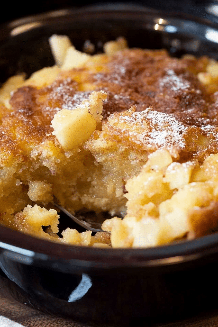 Crock Pot Apple Pudding Cake