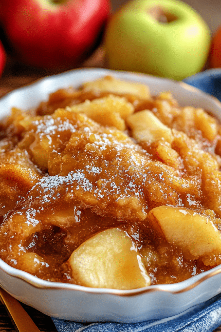 Crock Pot Apple Pudding Cake