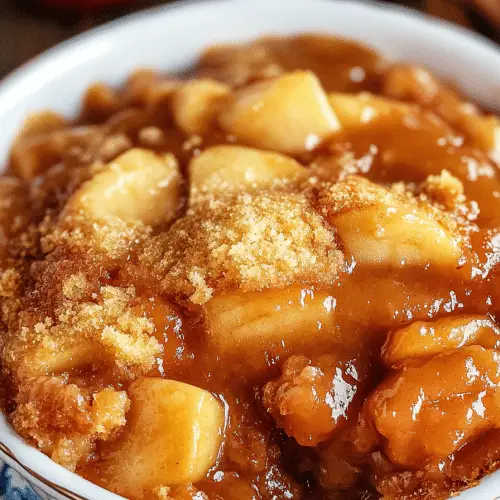 Crock Pot Apple Pudding Cake