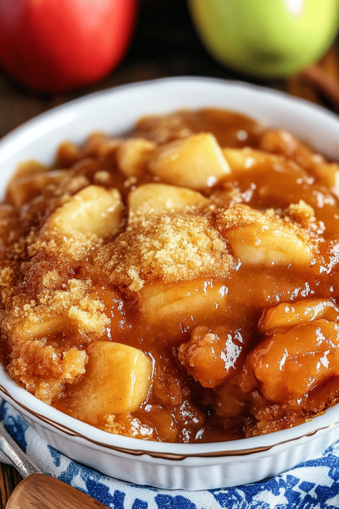 Crock Pot Apple Pudding Cake