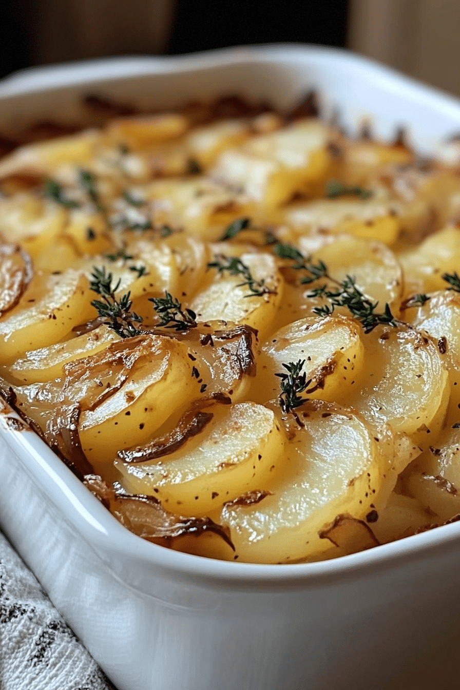 French Onion Potato Bake