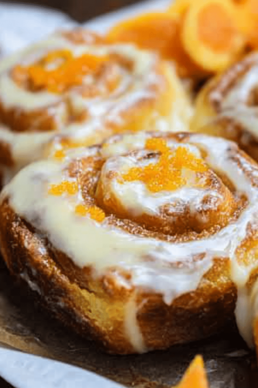 GLAZED ORANGE SWEET ROLLS