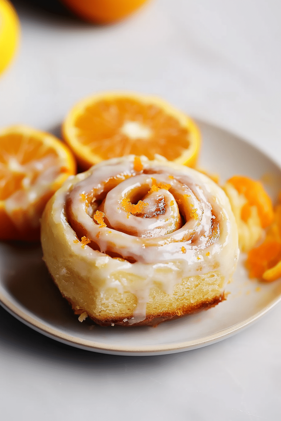 GLAZED ORANGE SWEET ROLLS