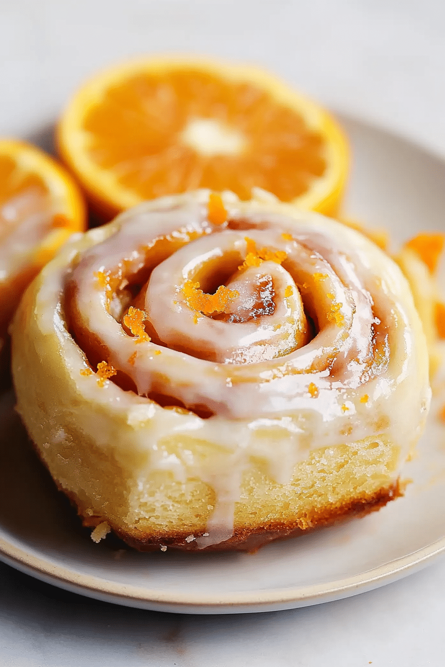 GLAZED ORANGE SWEET ROLLS