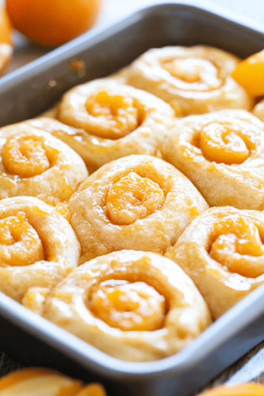 GLAZED ORANGE SWEET ROLLS