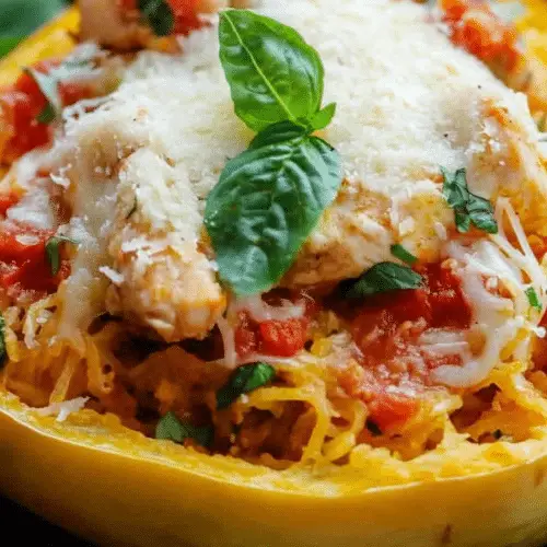 Parmesan Spaghetti Squash with Chicken