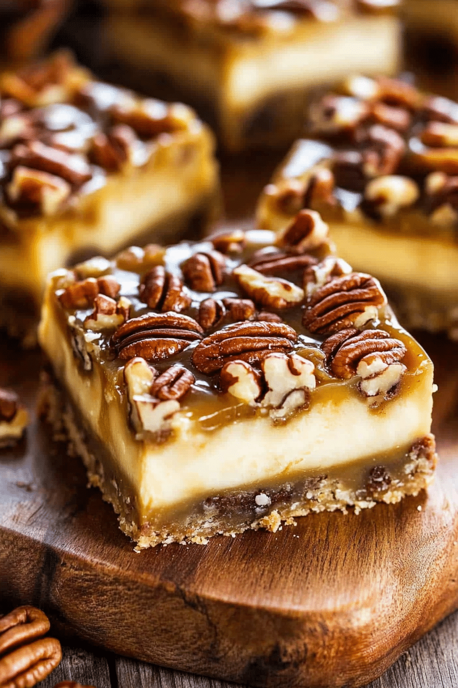 Pecan Pie Cheesecake Bars