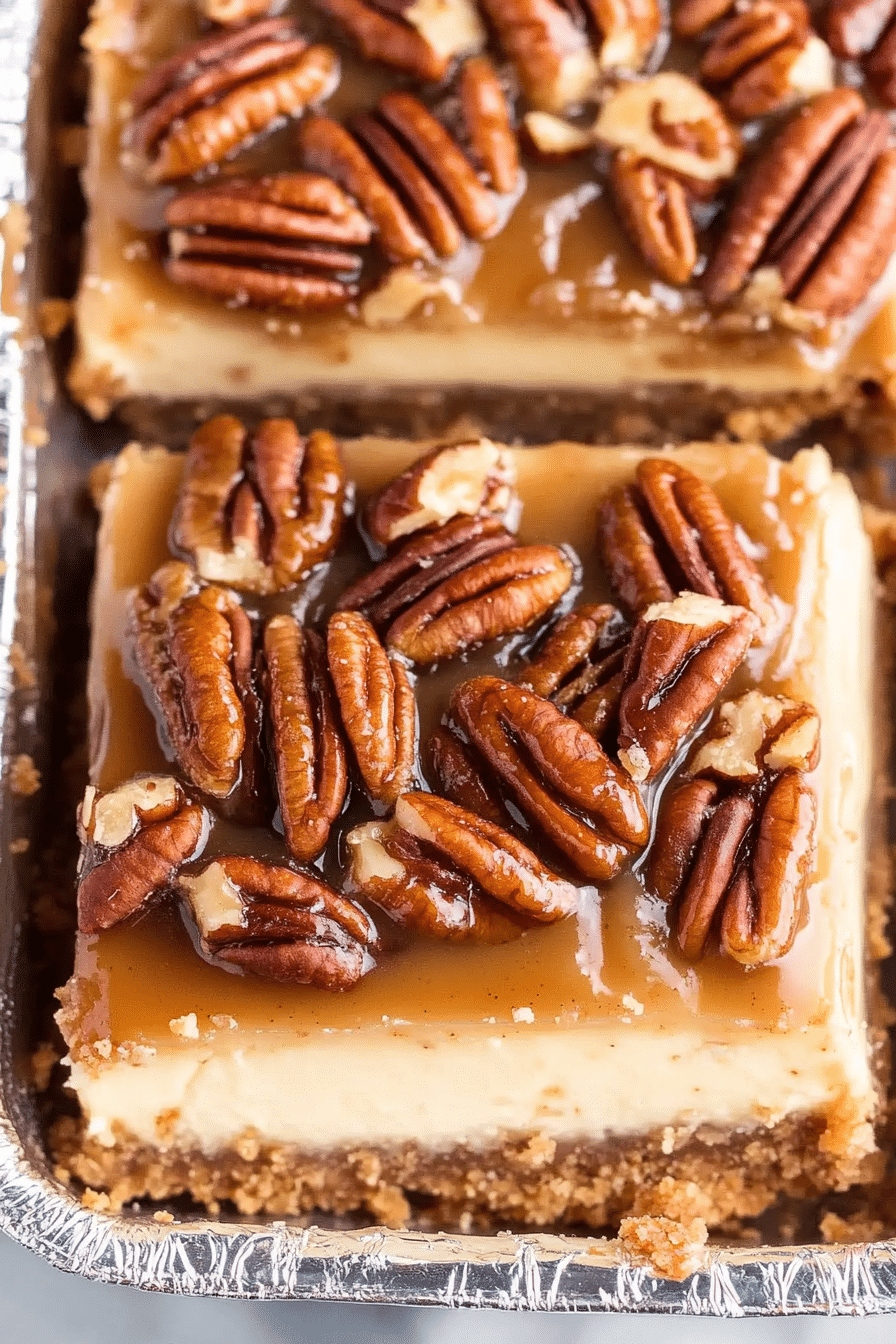 Pecan Pie Cheesecake Bars