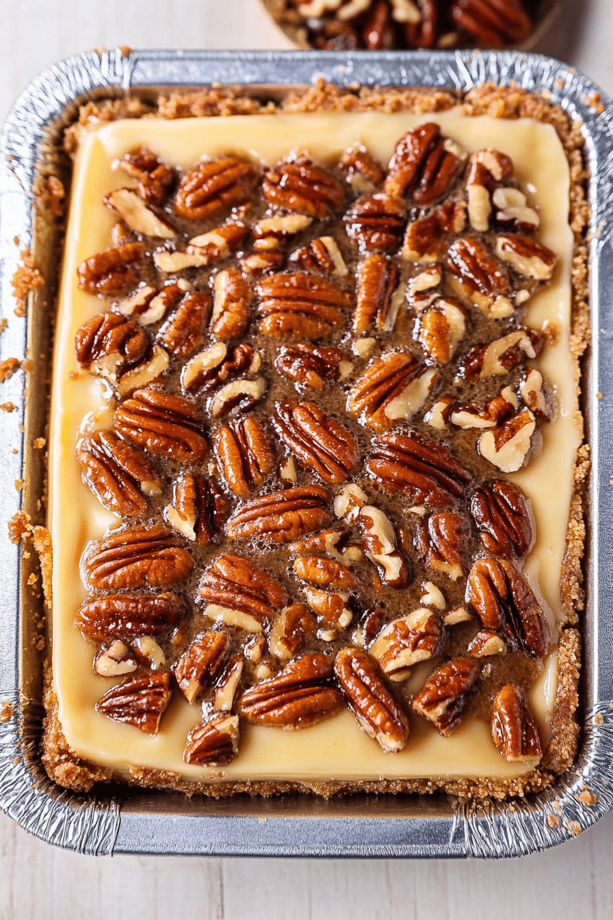 Pecan Pie Cheesecake Bars