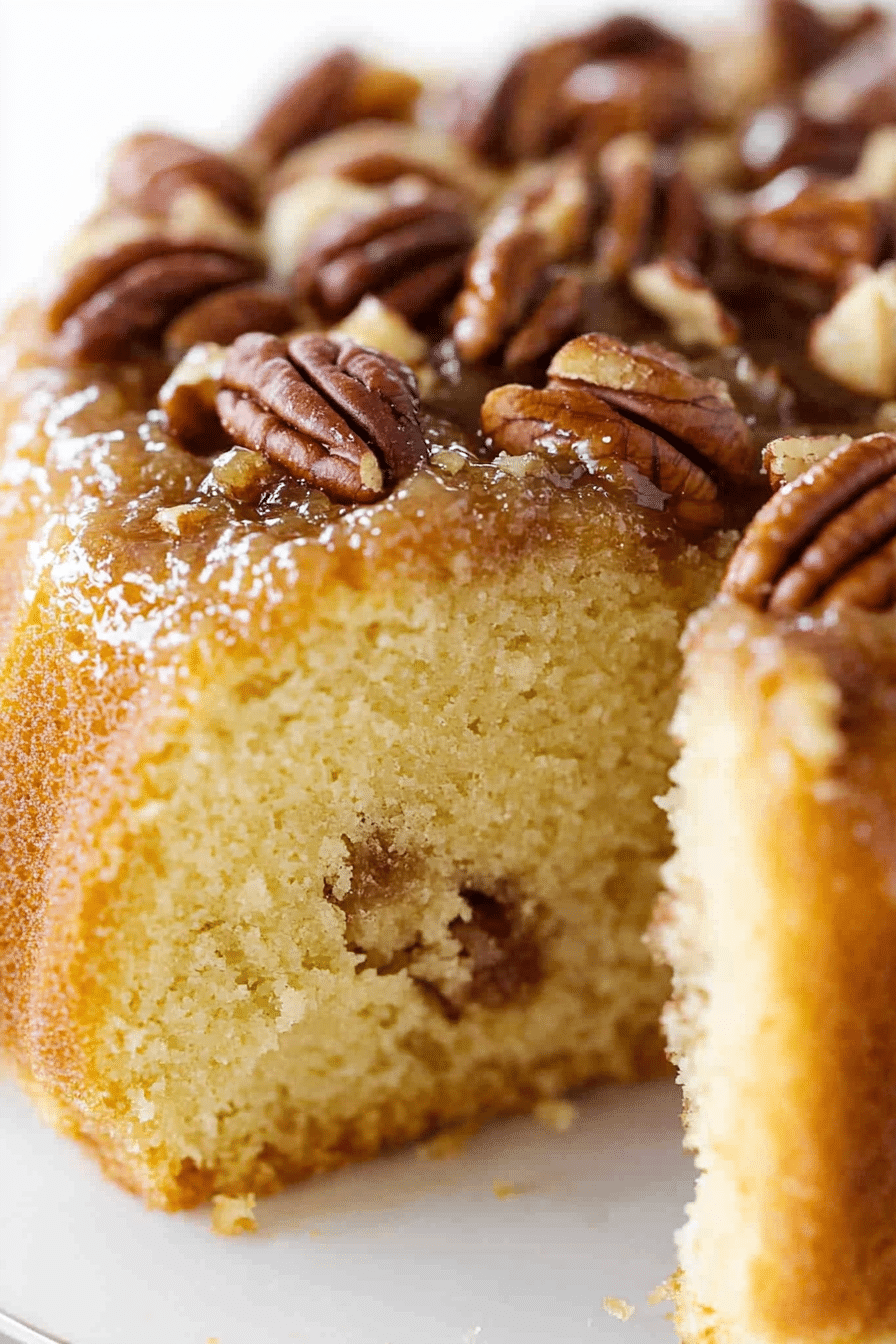 Pecan Upside Down Bundt Cake