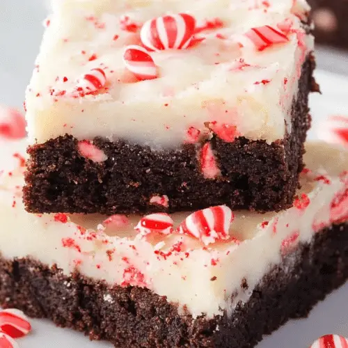 Peppermint Bark Brownies