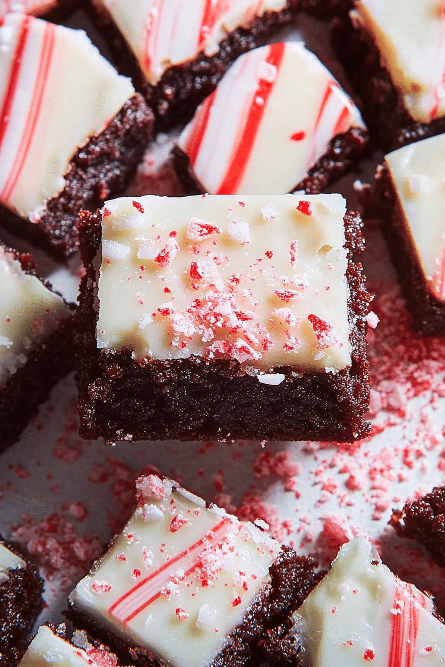 Peppermint Bark Brownies