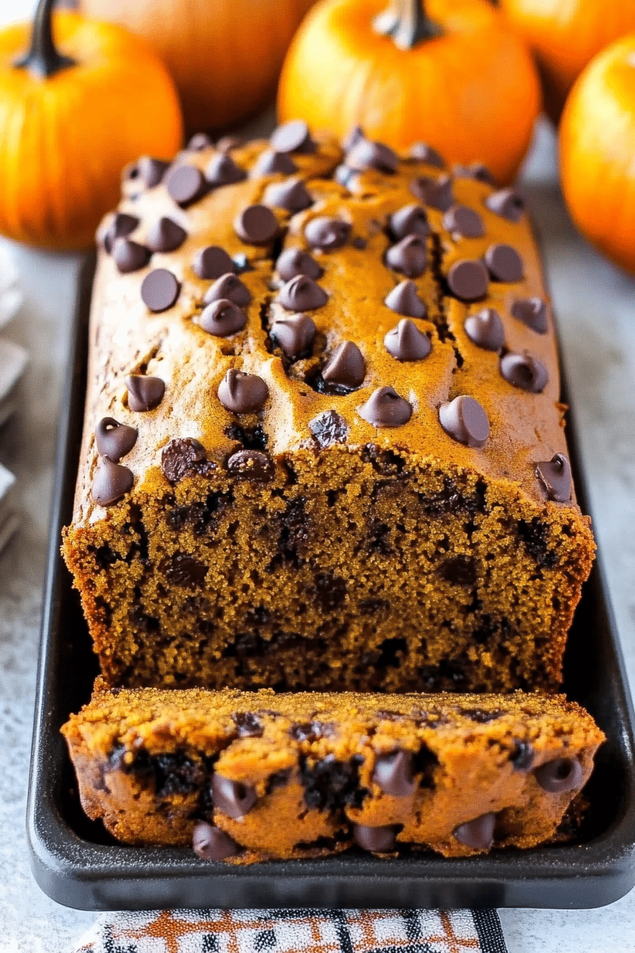 Pumpkin Chocolate Chip Bread