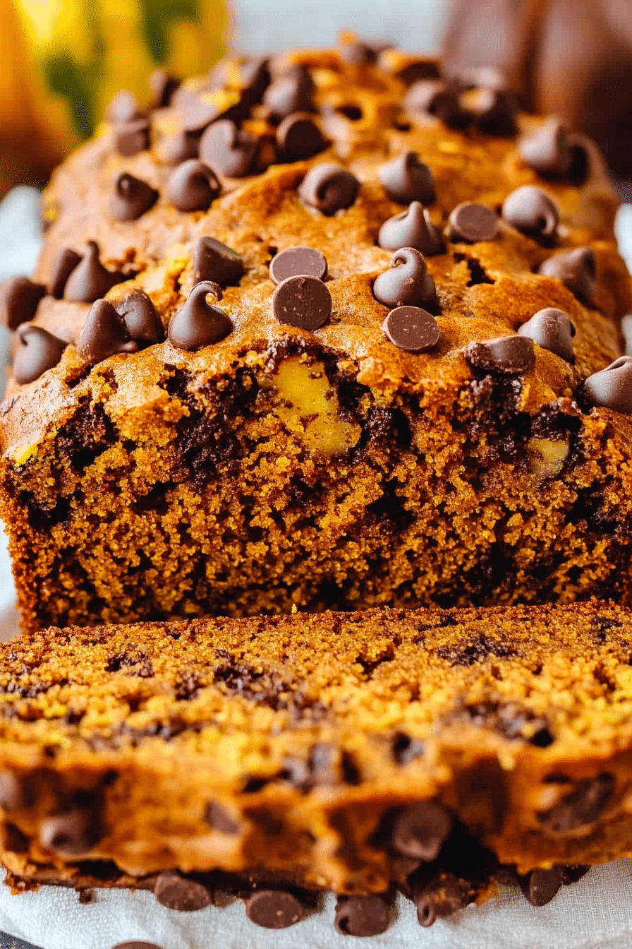 Pumpkin Chocolate Chip Bread