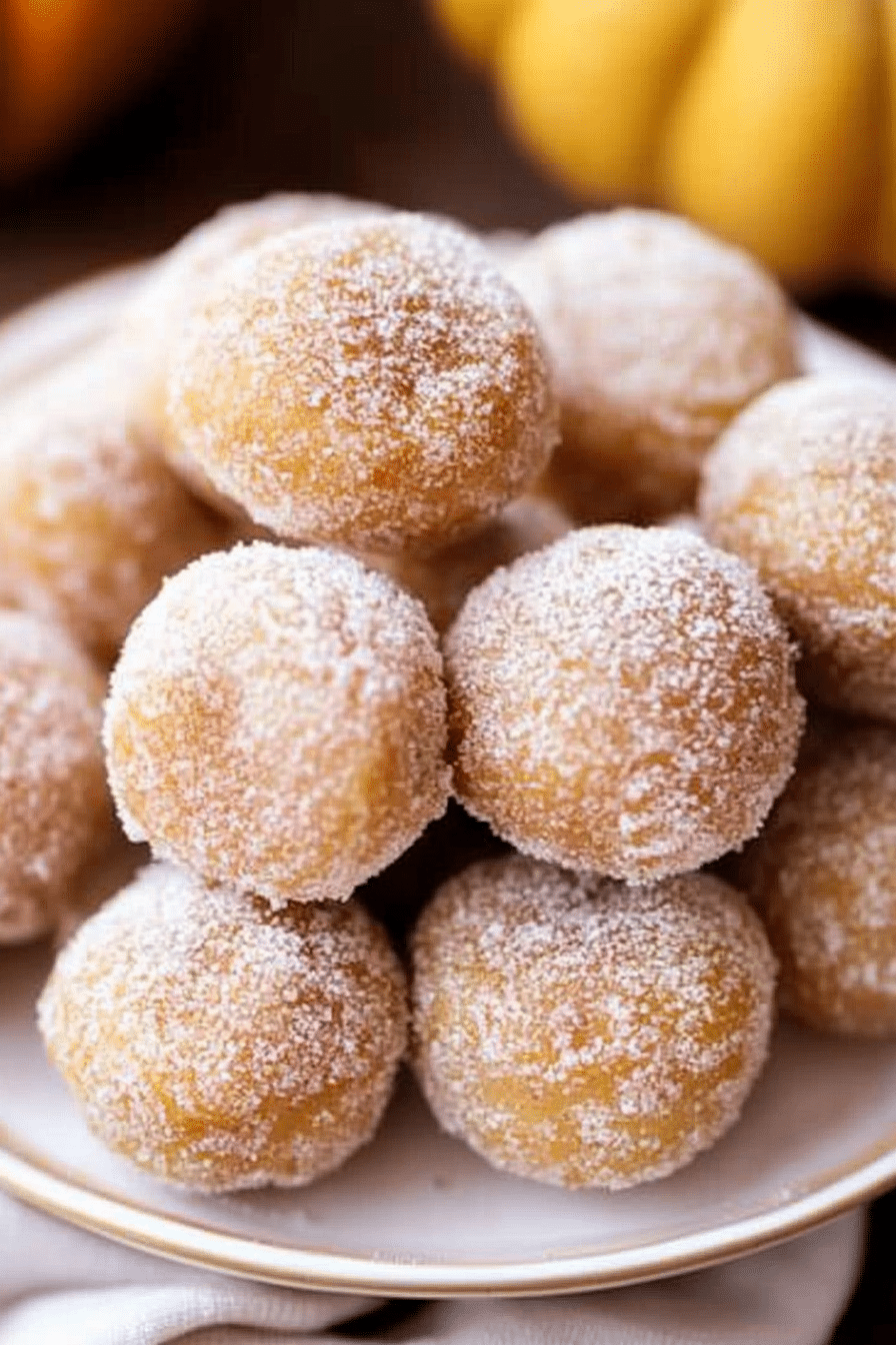 Pumpkin Donut Holes