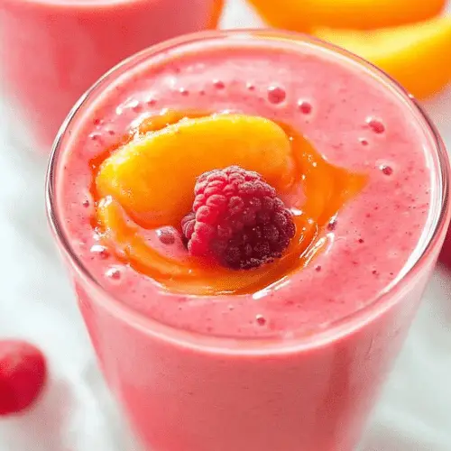 Raspberry Peach Smoothie