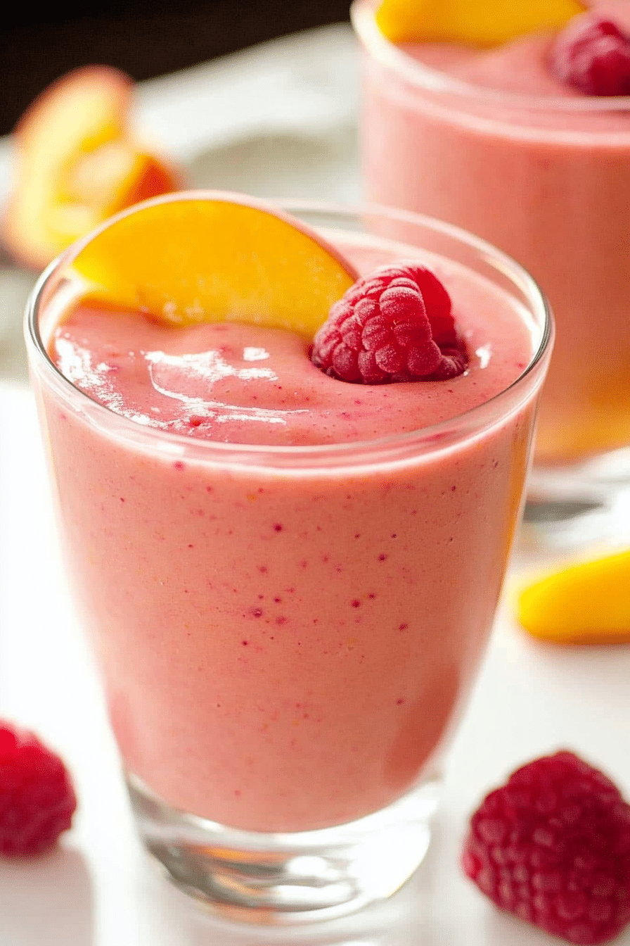 Raspberry Peach Smoothie