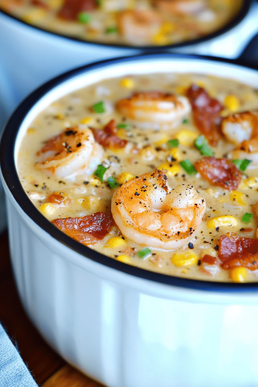 Shrimp and Bacon Corn Chowder