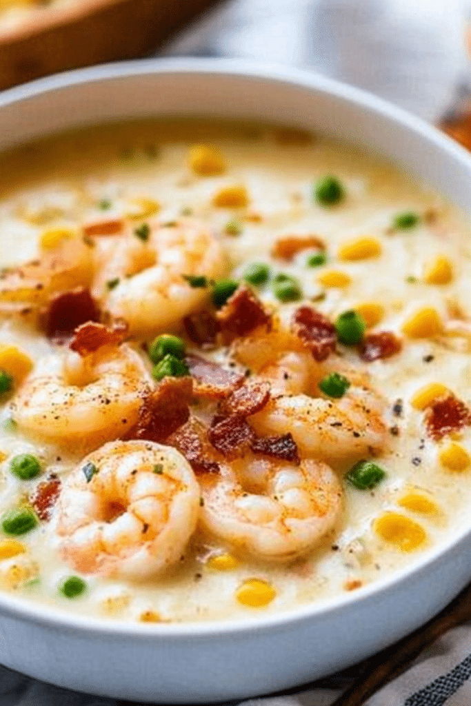 Shrimp and Bacon Corn Chowder