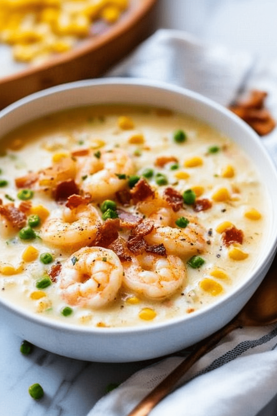 Shrimp and Bacon Corn Chowder