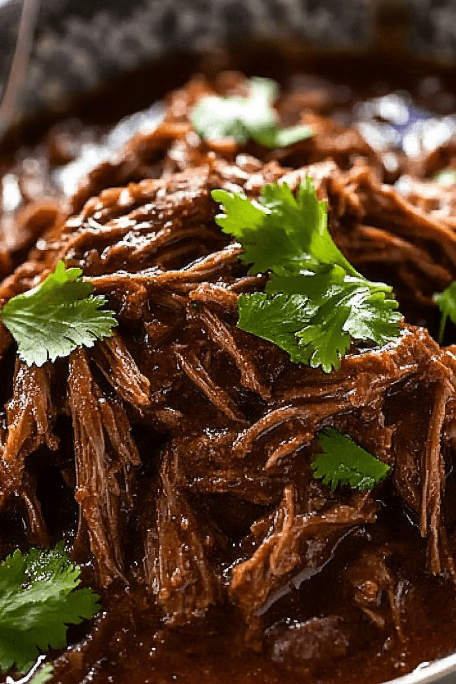 Slow Cooker Mexican Shredded Beef 