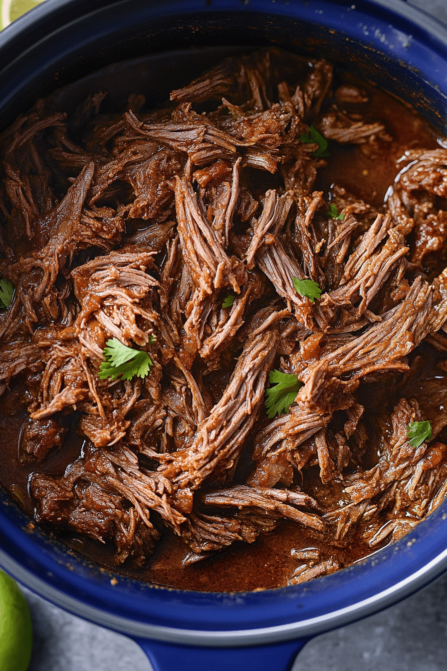 Slow Cooker Mexican Shredded Beef 