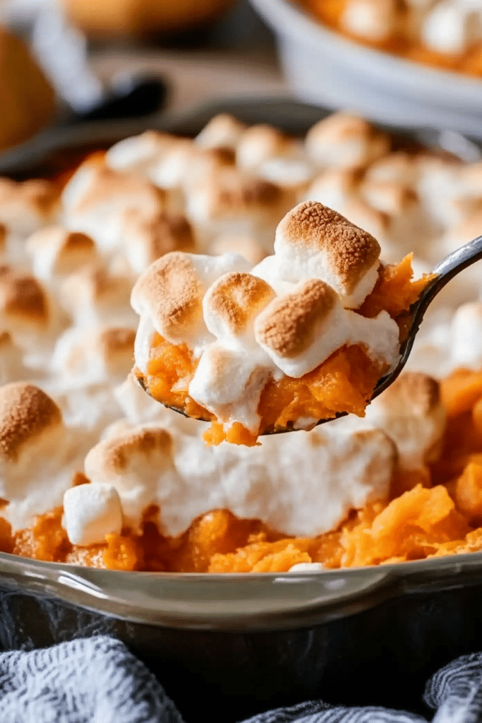 Sweet Potato Casserole with Marshmallows