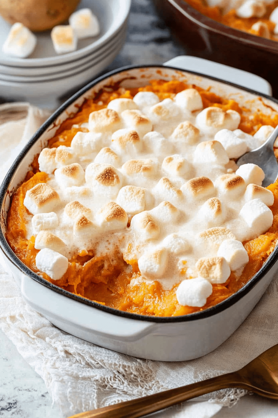 Sweet Potato Casserole with Marshmallows