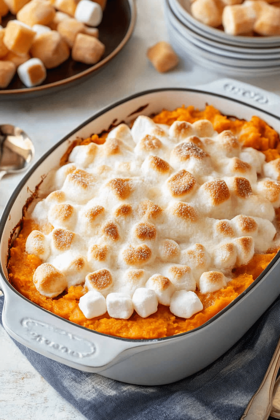 Sweet Potato Casserole with Marshmallows