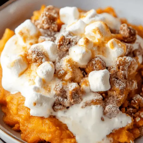 Sweet Potato Casserole with Marshmallows