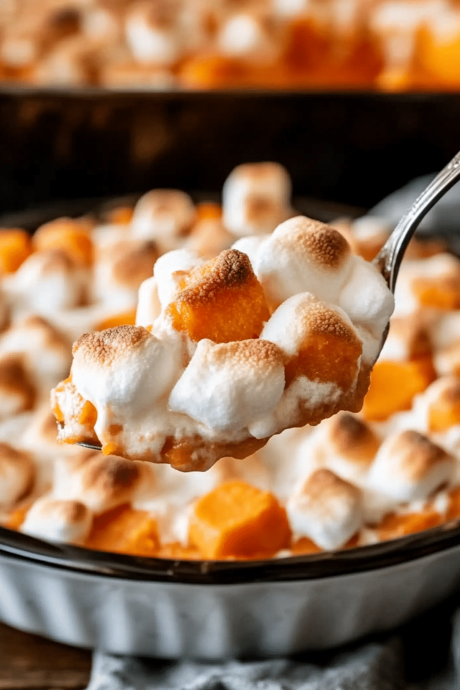 Sweet Potato Casserole with Marshmallows