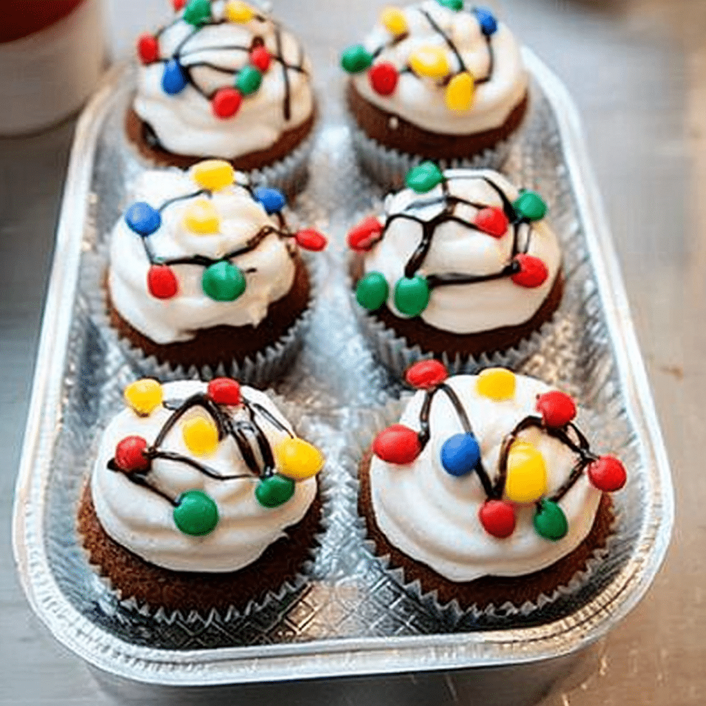 Christmas Light Cupcakes