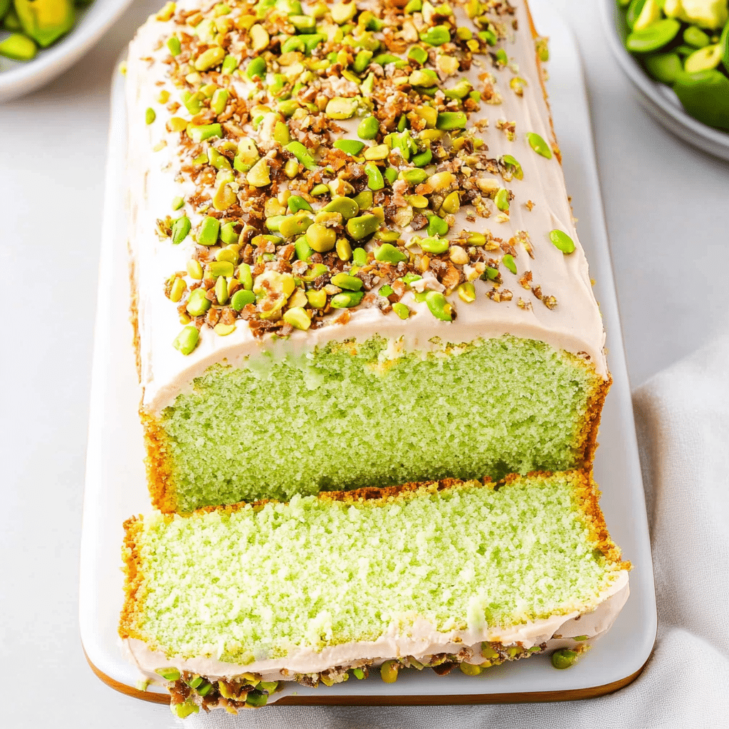 Pistachio Pudding Bread