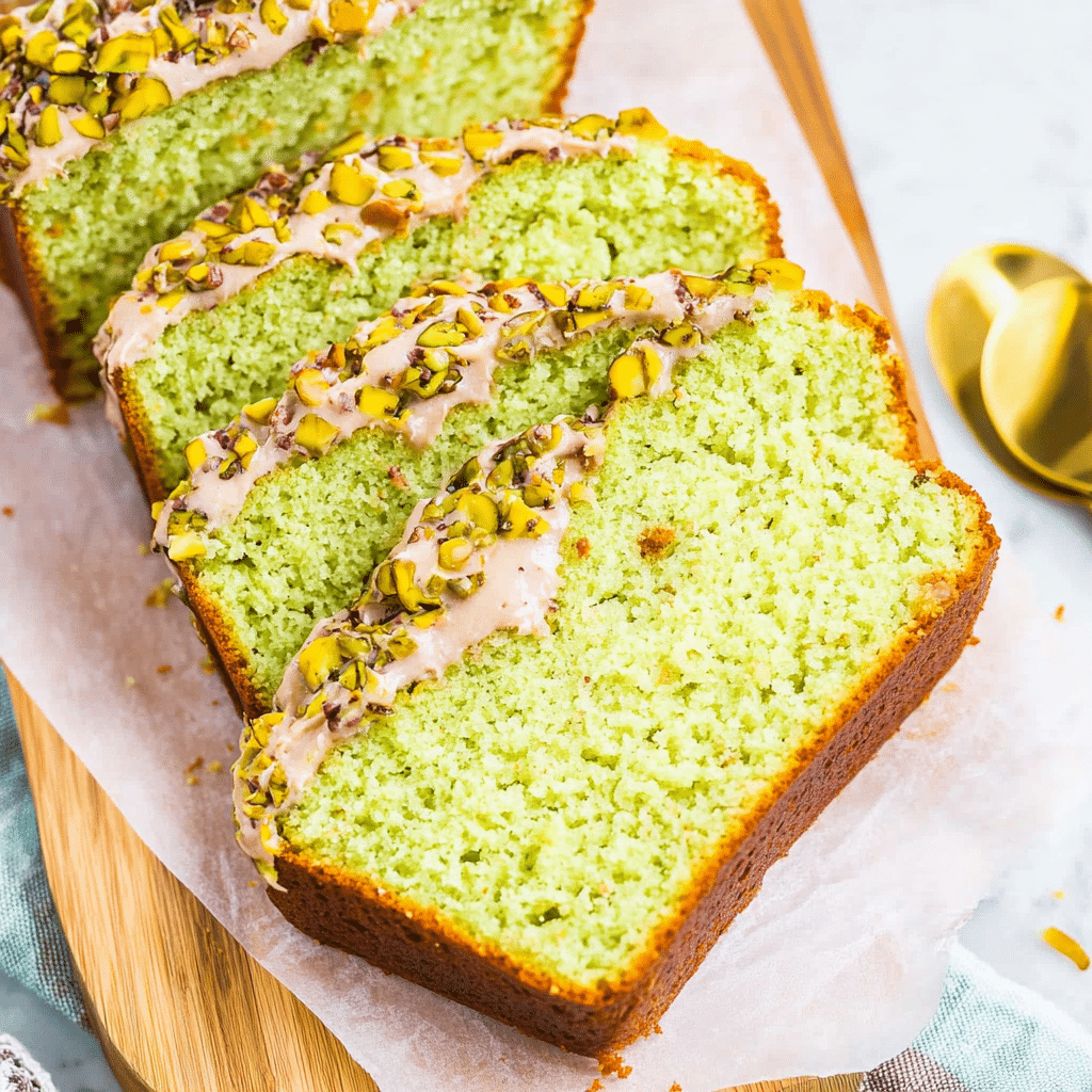 Pistachio Pudding Bread