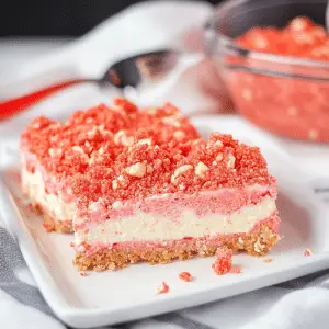 Strawberry Crunch Brownies