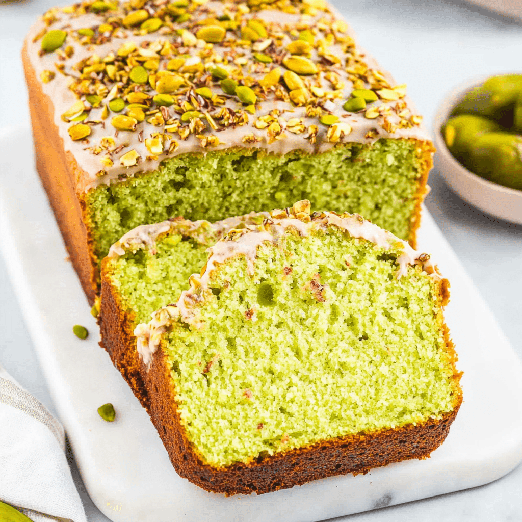 Pistachio Pudding Bread