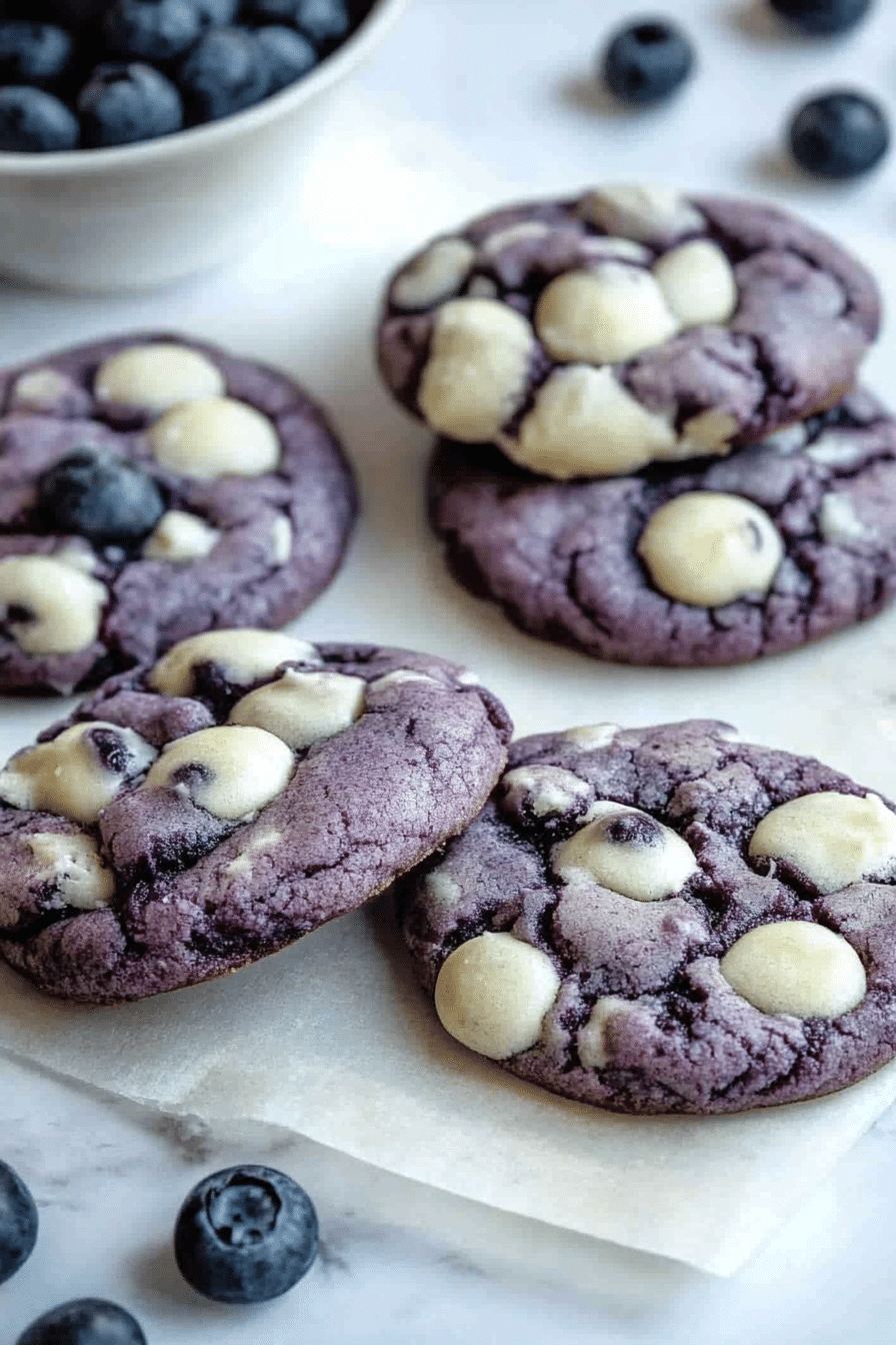 Blueberry White Chocolate Cookies