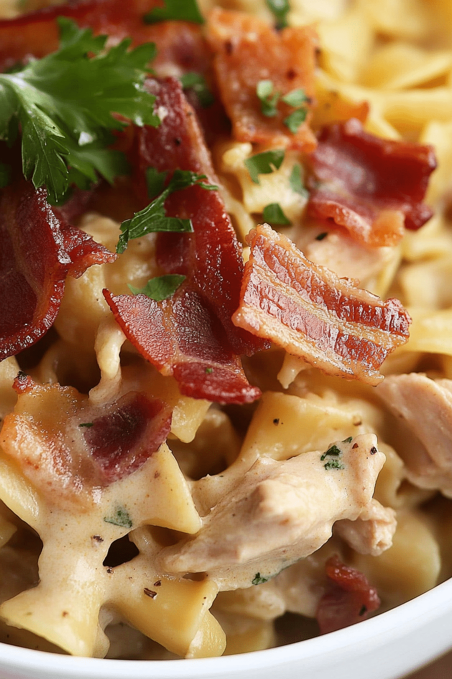 Chicken Bacon Ranch Penne Pasta