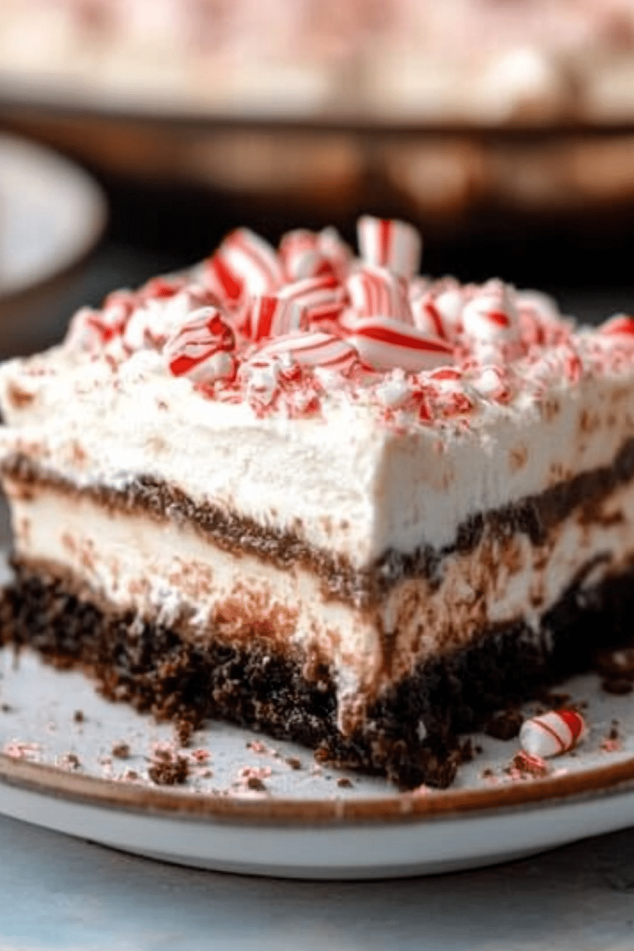 Chocolate Peppermint Lasagna