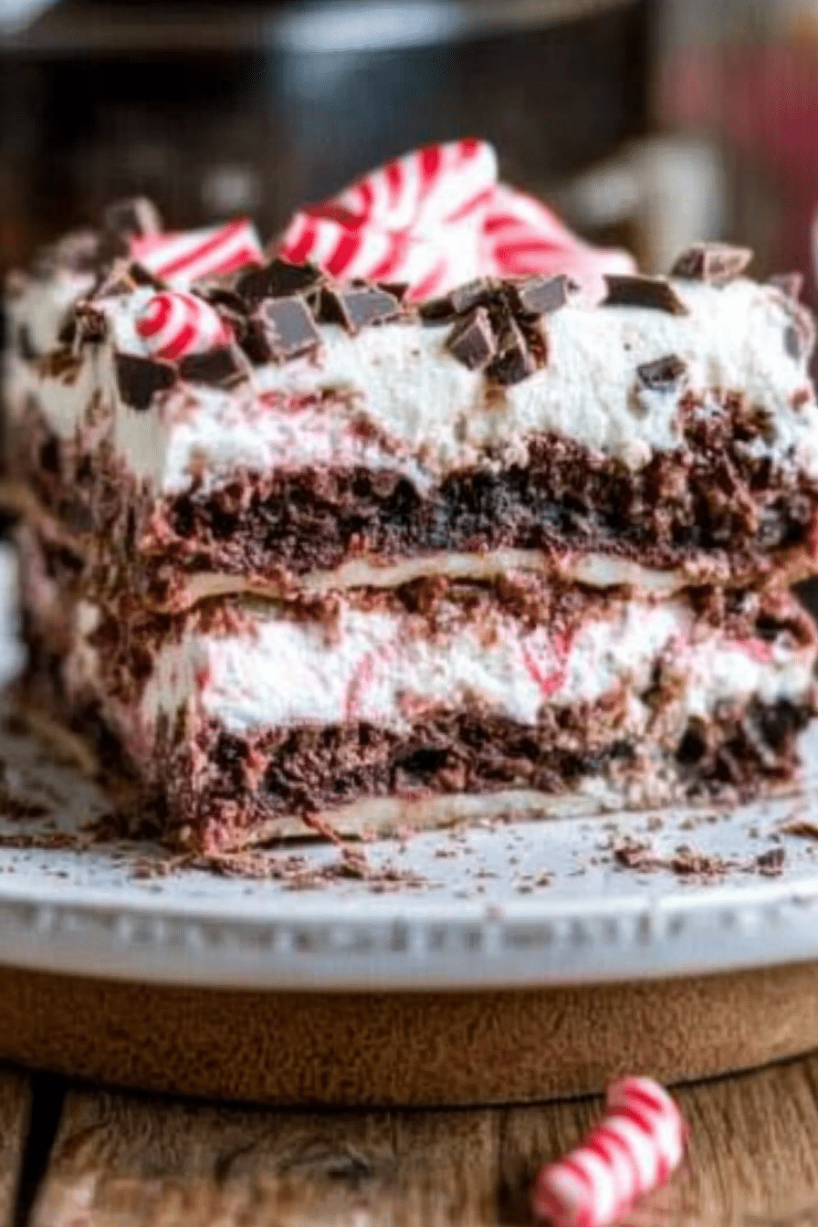 Chocolate Peppermint Lasagna