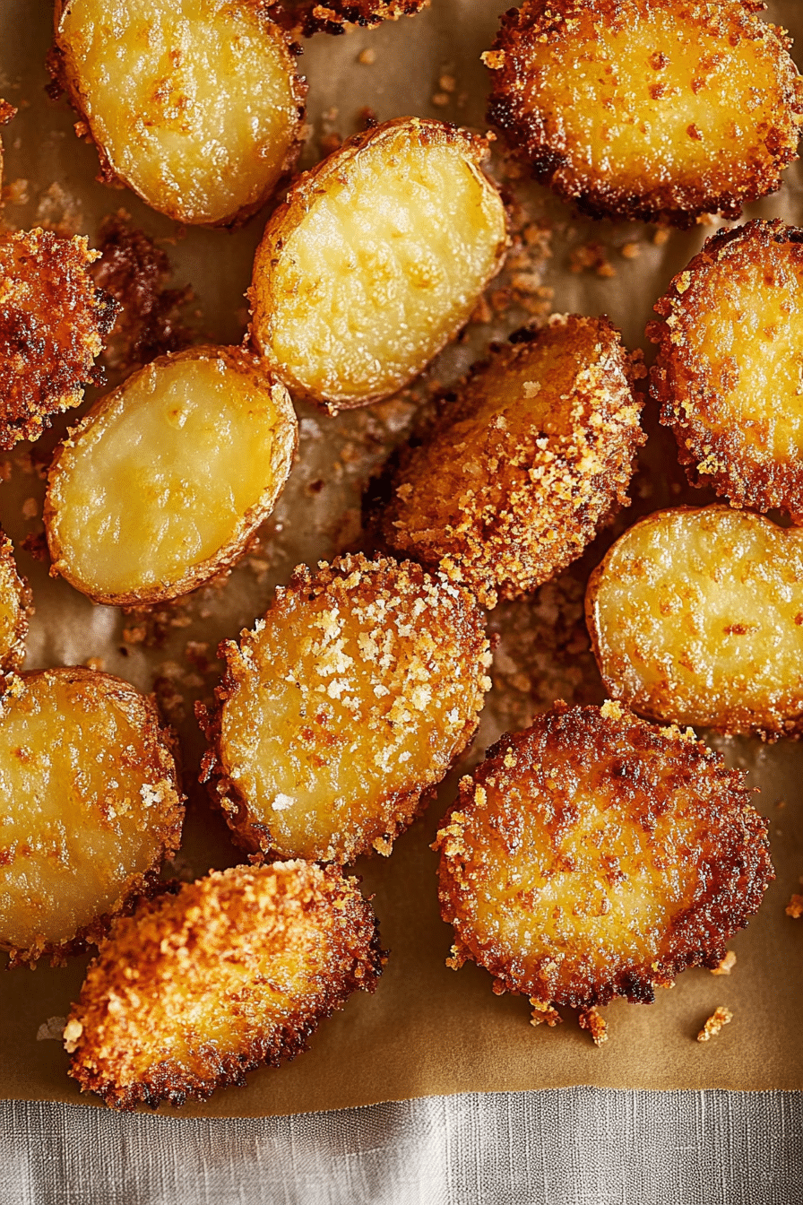 Crispy Crunchy Parmesan Potatoes